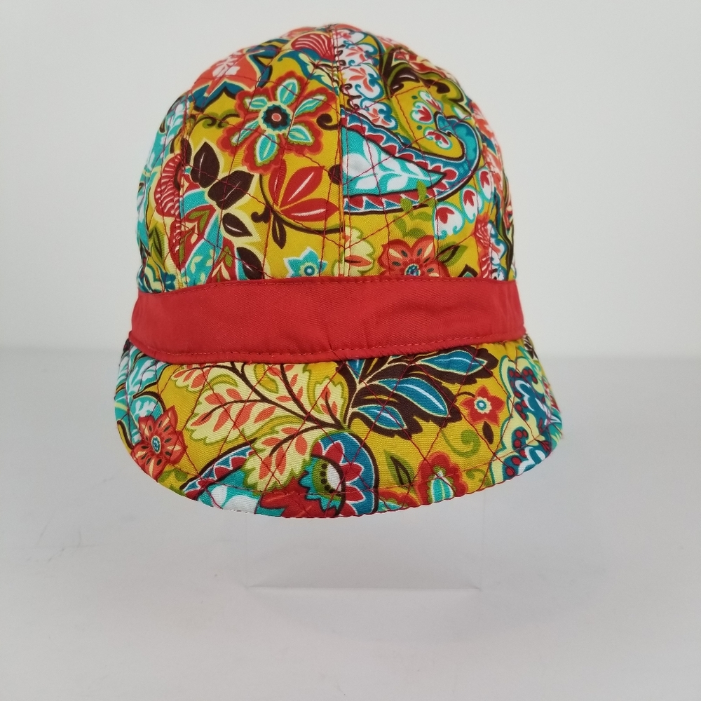 Vera Bradley Provencal Floral Newsboy Hat Bright Floral Cap One Size